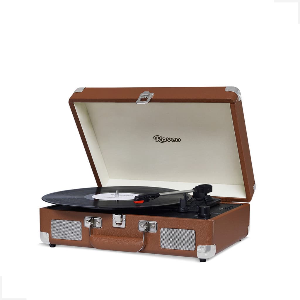 Vitrola Toca Discos Raveo Sonetto Chrome Brown Bluetooth Bivolt Marrom