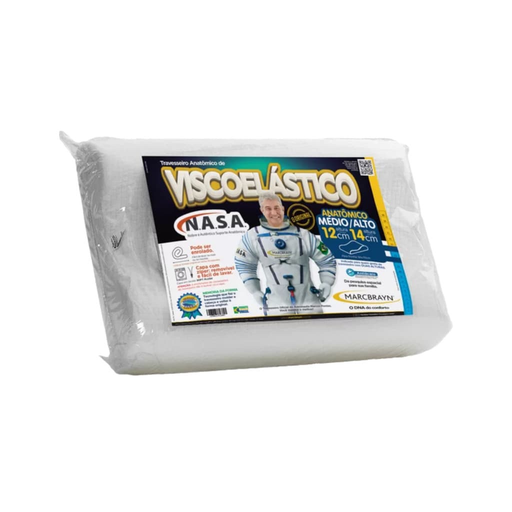 Travesseiro MarcBrayn Ortopedico Cervical Nasa original - 101025