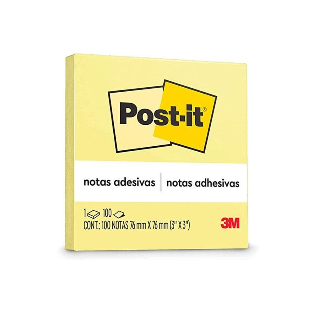 Bloco De Notas 90fls 76x76mm Amarelo Can Post-It 3M