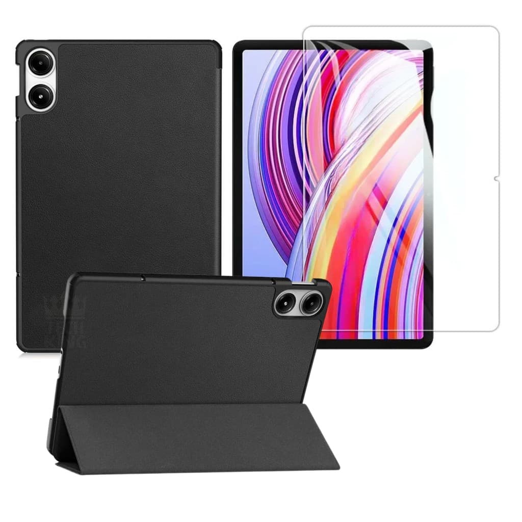 Capa em Couro Magnética Para tab redmi pad pro + Película