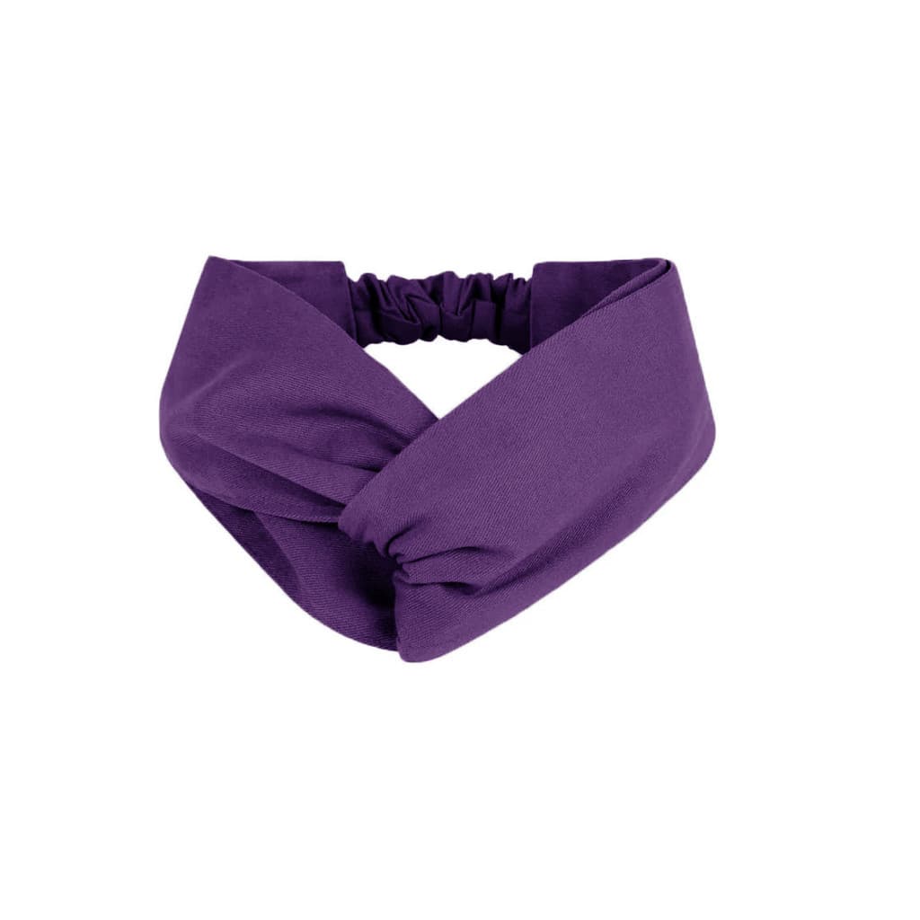 Faixa de Cabelo Turbante Bandana Roxo Açai Chef Cozinha Sorveteria