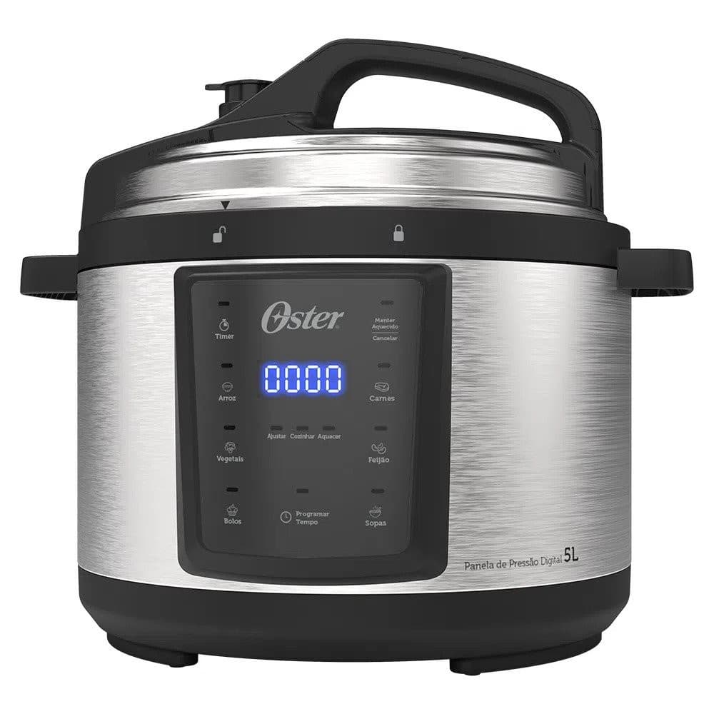 Panela de Pressão Elétrica Digital 5L Oster 220V - Casa dos Fogões