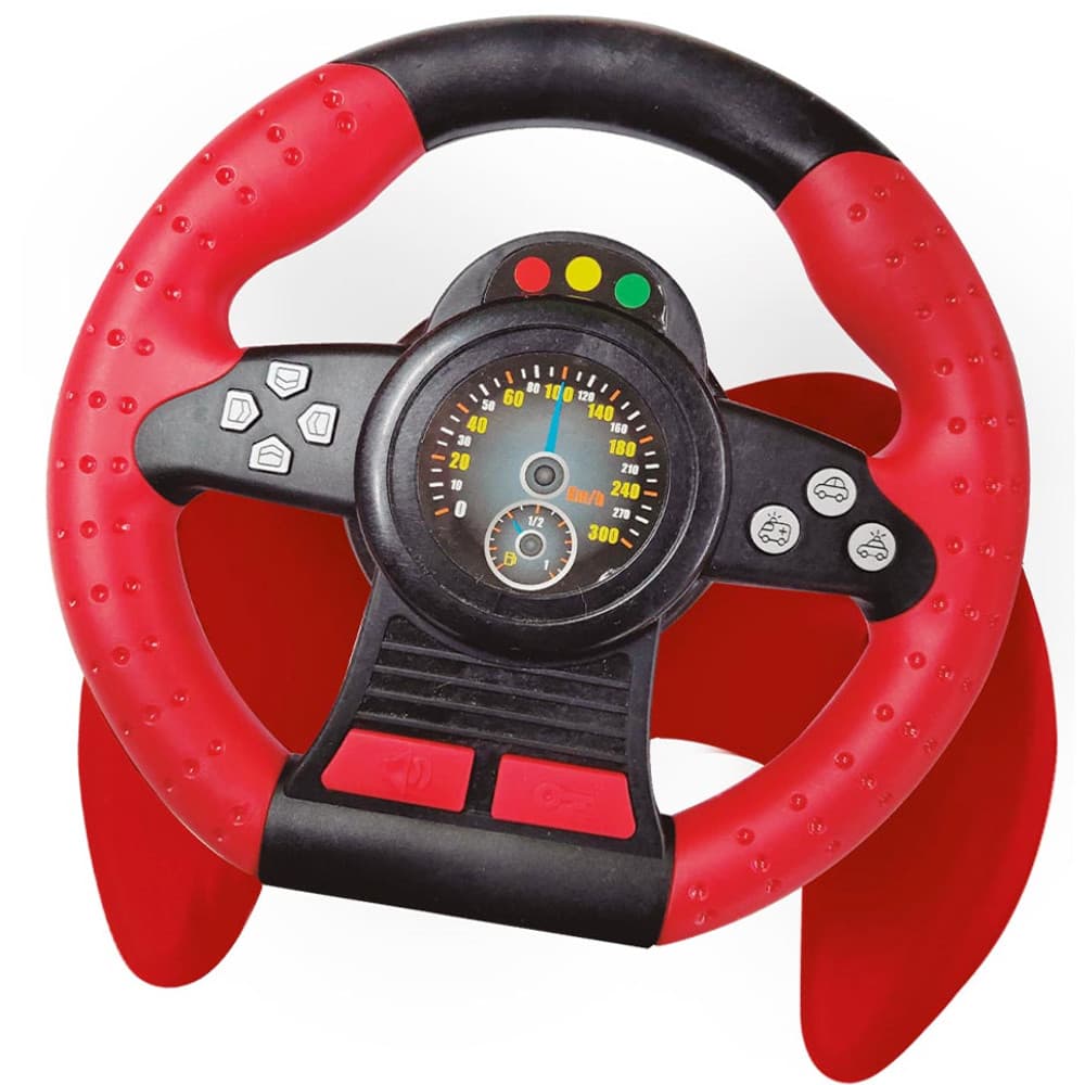 Volante Infantil Musical Gira 360° Suporte Carro Sons Ventosa Original
