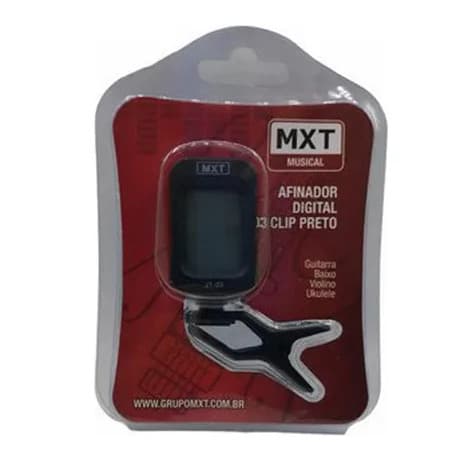 Afinador Digital JT-03 Clip MXT Preto