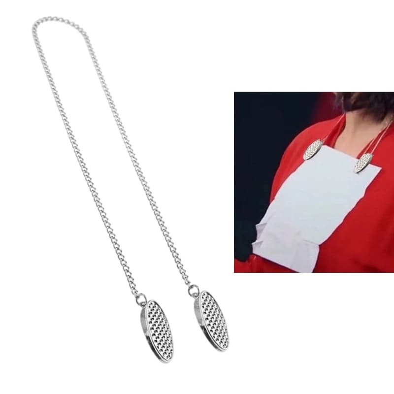 Bmico Bib Clips Guardanapo Clipe Corrente Cordão Suporte Para Babador Metal