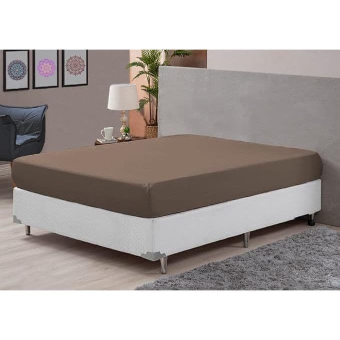 Forro de Cama Casal Padrão Avulso Poliester com Elástico  - BELLA DECOR