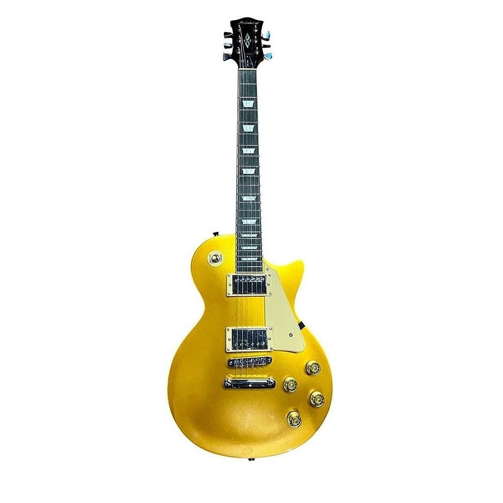 Kit Guitarra Strinberg Les Paul LPS230 + Amplificador + Afinador Digital + Acessórios Dourada