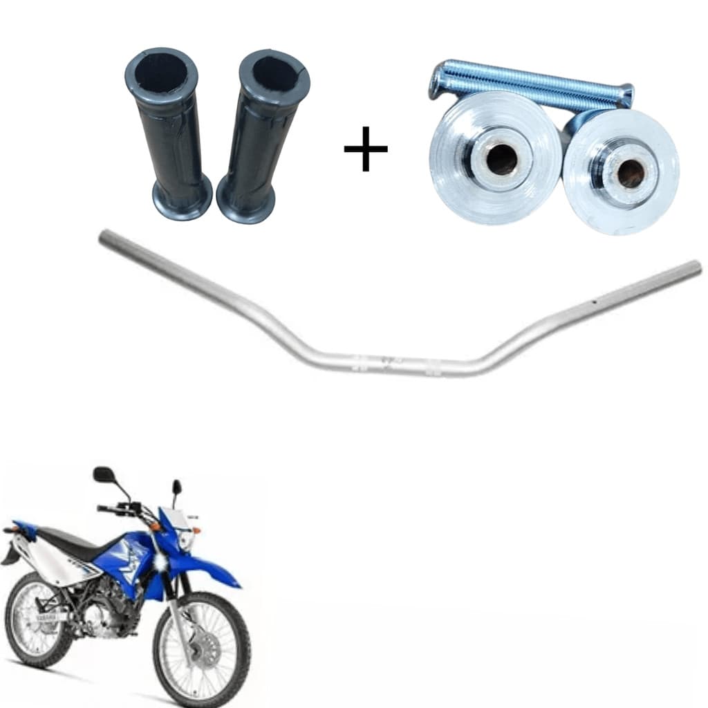 Guidão XT 125 Com Pezinho E Manopla Estabilidade Motocicleta Durabilidade