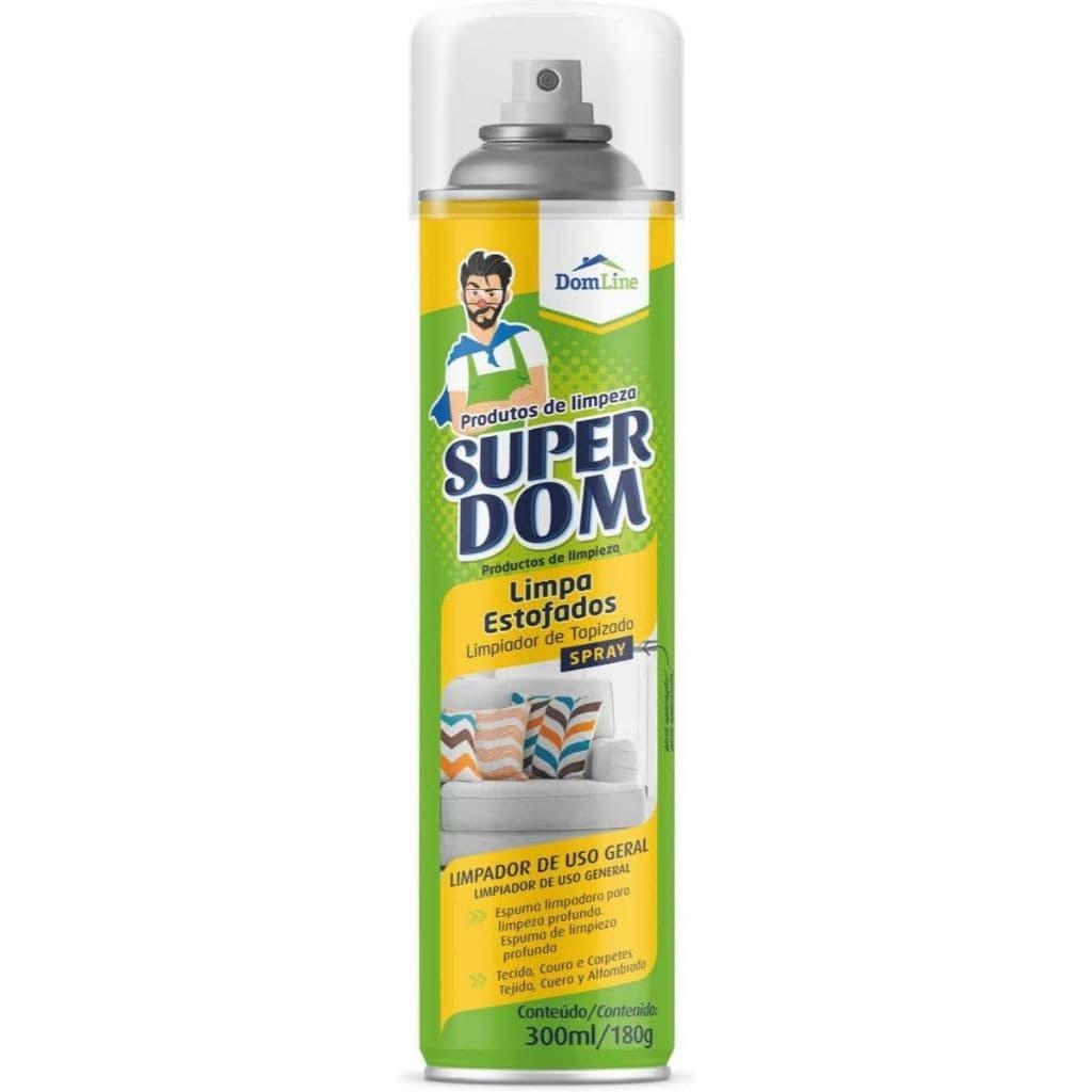 Dom Line, Limpa Estofados Super Dom 300Ml/180G 53X206Mm