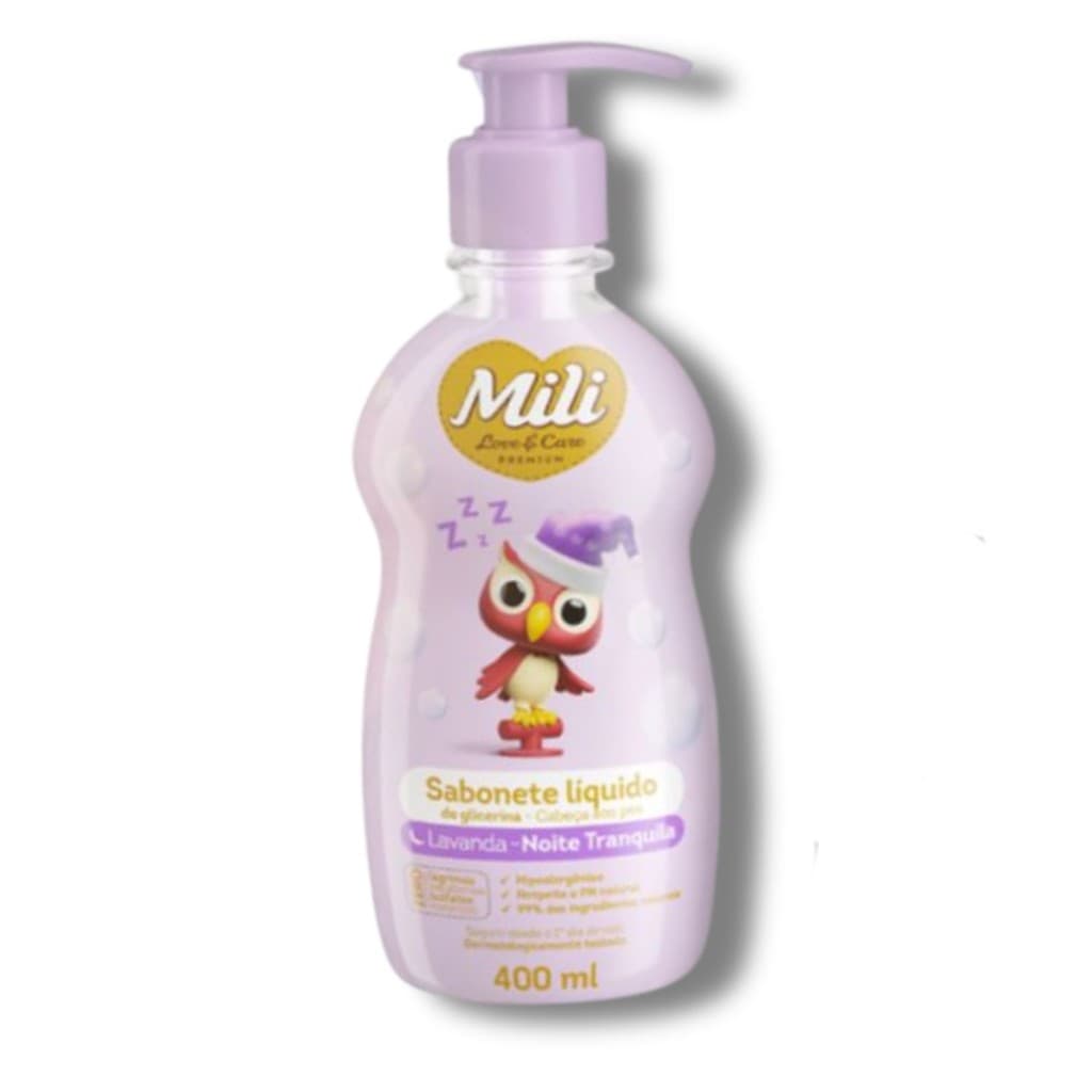 Sabonete Liquido Mili Love & Care 400ml Lavanda- Mili
