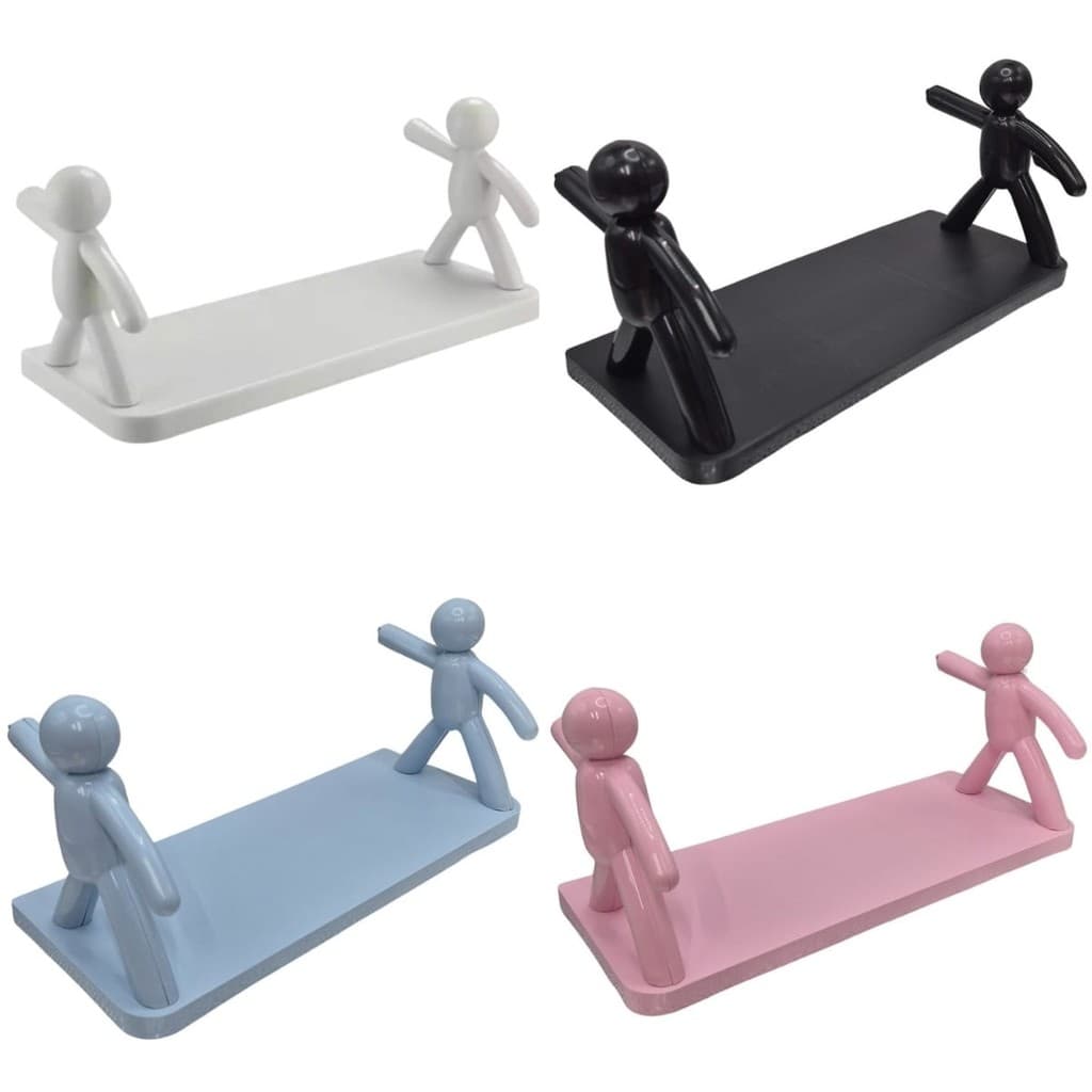 Prateleira Adesiva Buddy Bonequinho Bob Decorativa Diversas Cores
