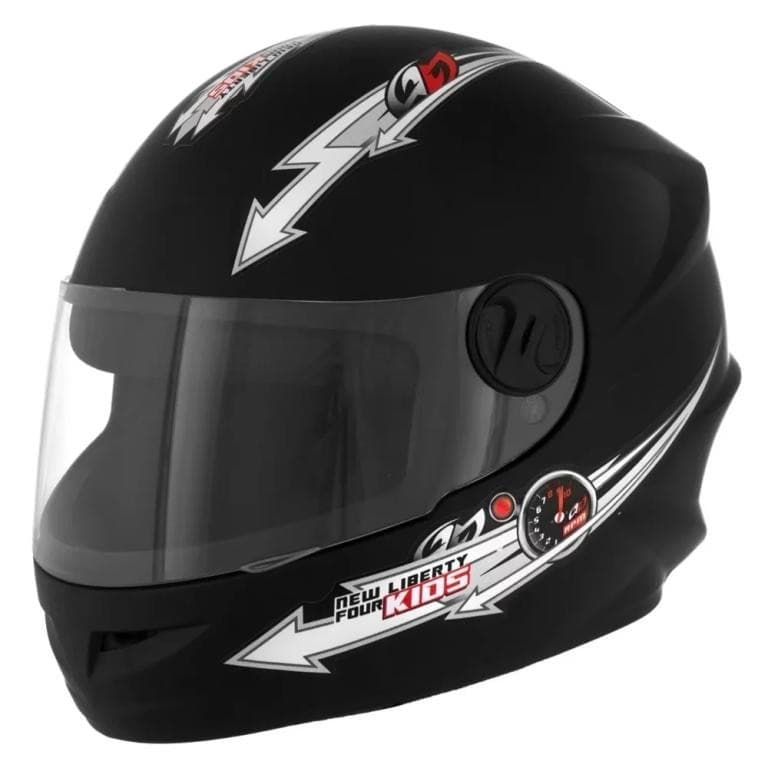 Capacete Fechado Moto Infantil Pro Tork Liberty 4 Preto Fosco 54 Promoção
