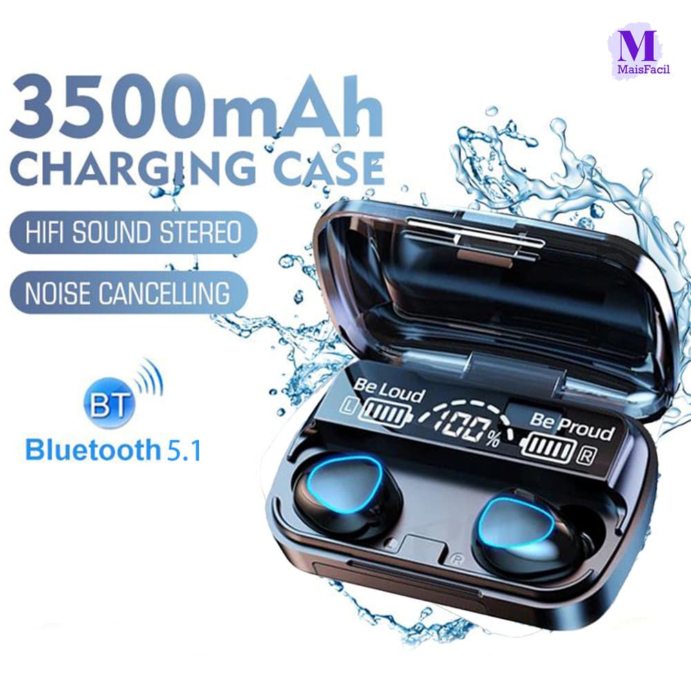 Redução Sem Fio Do Ruído Toque De TWS Dos Auriculares 5.1 De M10 Bluetooth À Prova D'água