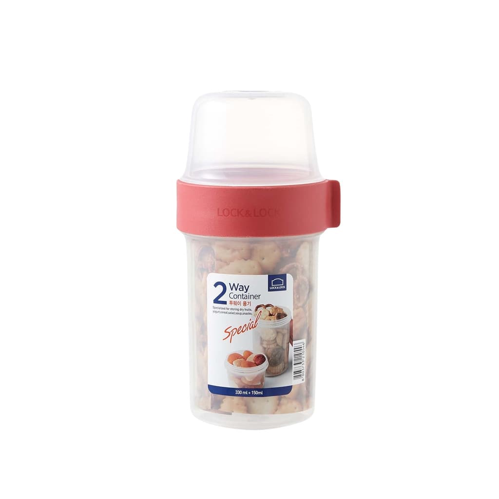 Pote Hermético 2 em 1 Iogurte Granola Lock&Lock
