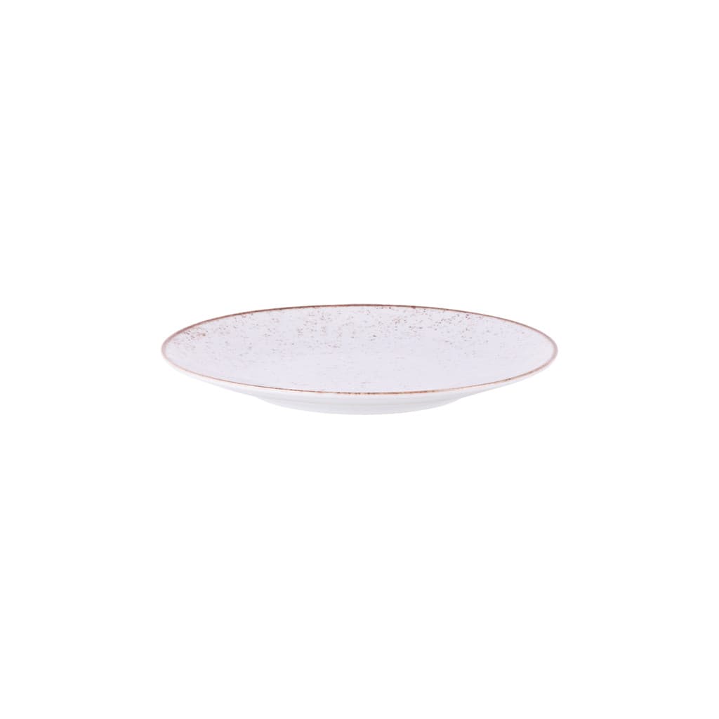 Kit Jogo 2 Pratos Sobremesa Tramontina Rústico Marrom em Porcelana Decorada HS 21 cm