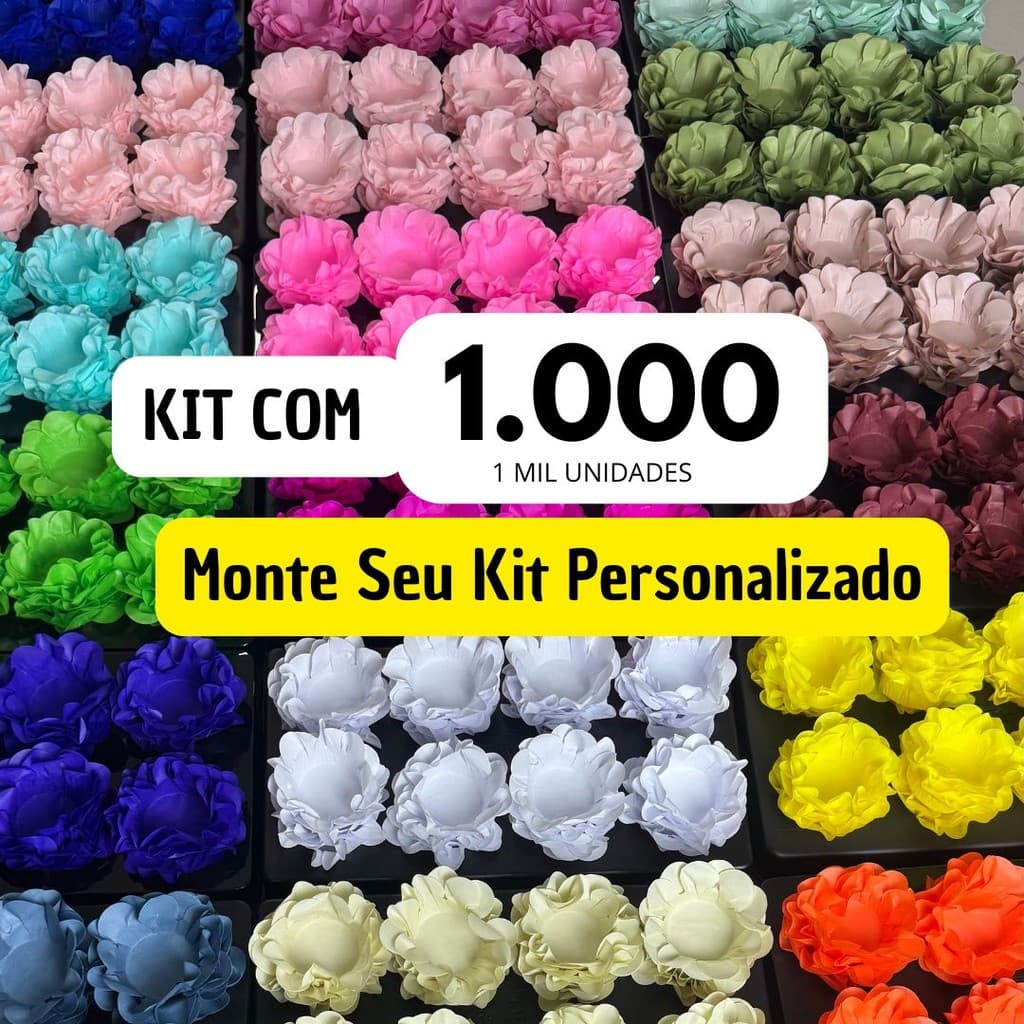 1000 unidades de Forminhas flores luxo para festas