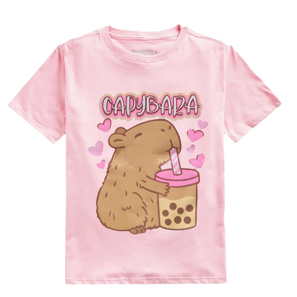 Capivara camiseta infantil menina Pronta entrega 2 ao 12