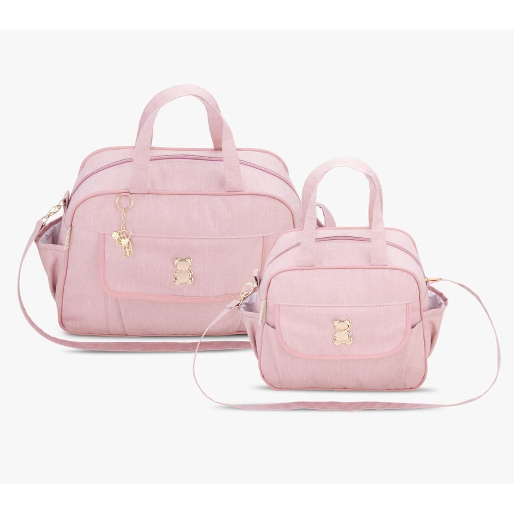Kit Bolsa Mala Maternidade Menino Menina Forro Impermeável 2 peças