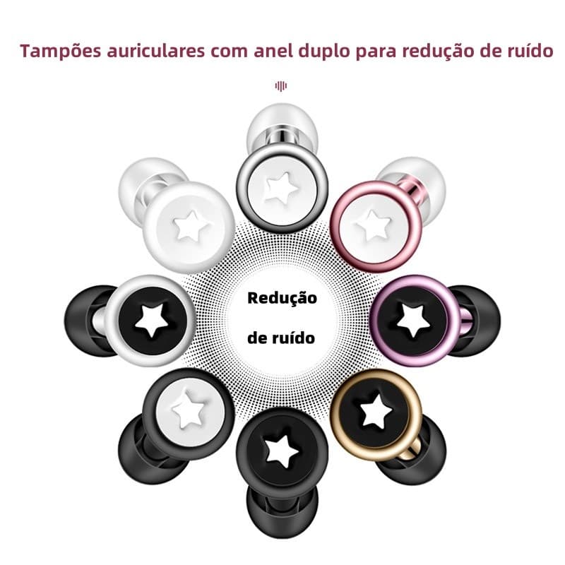 Protetor de Ouvido para Dormir/Protetor Auricular Anti-ruído/Tampão de Ouvido Silicone/Abafador de Ruídos para Dormir