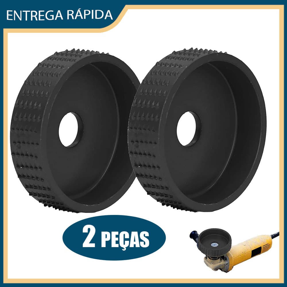 2x Disco para lixar madeira preta Disco de polimento para rebarbadora Disco plano Disco de polimento de plástico