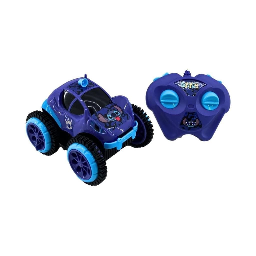 Carrinho de Controle Remoto Disney Stitch Super Giro - Candide 3251 para Crianças