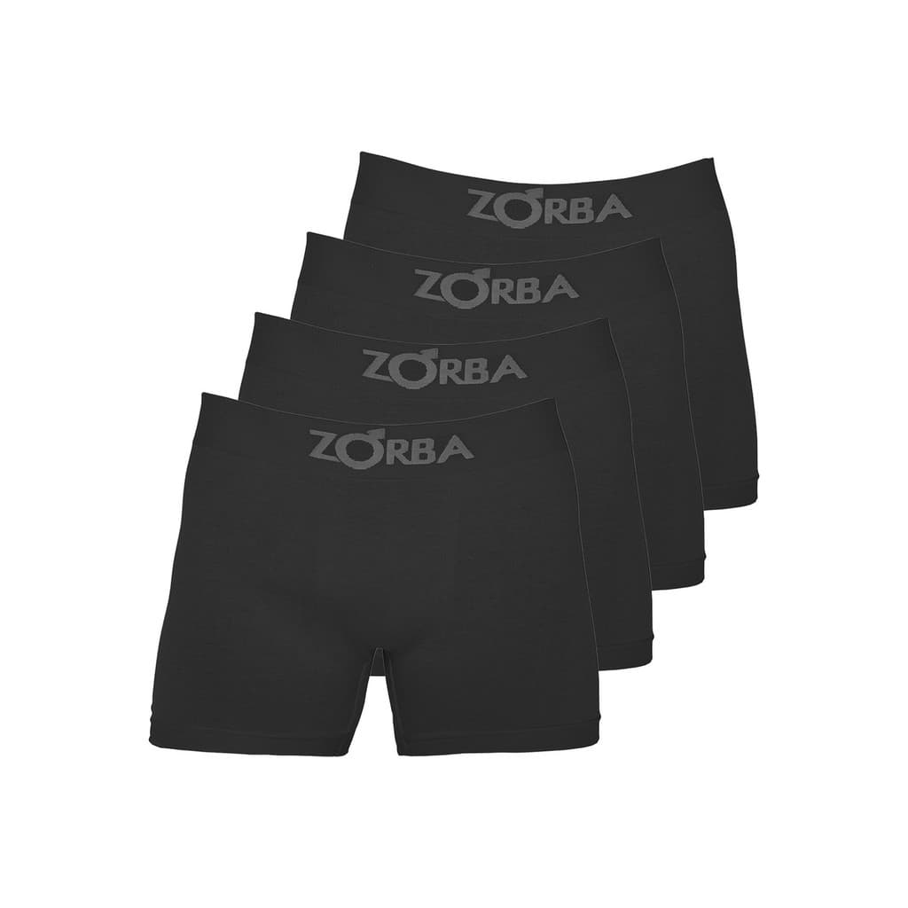 Kit 4 Cuecas Boxer Zorba Algodão Seamless Ref 781
