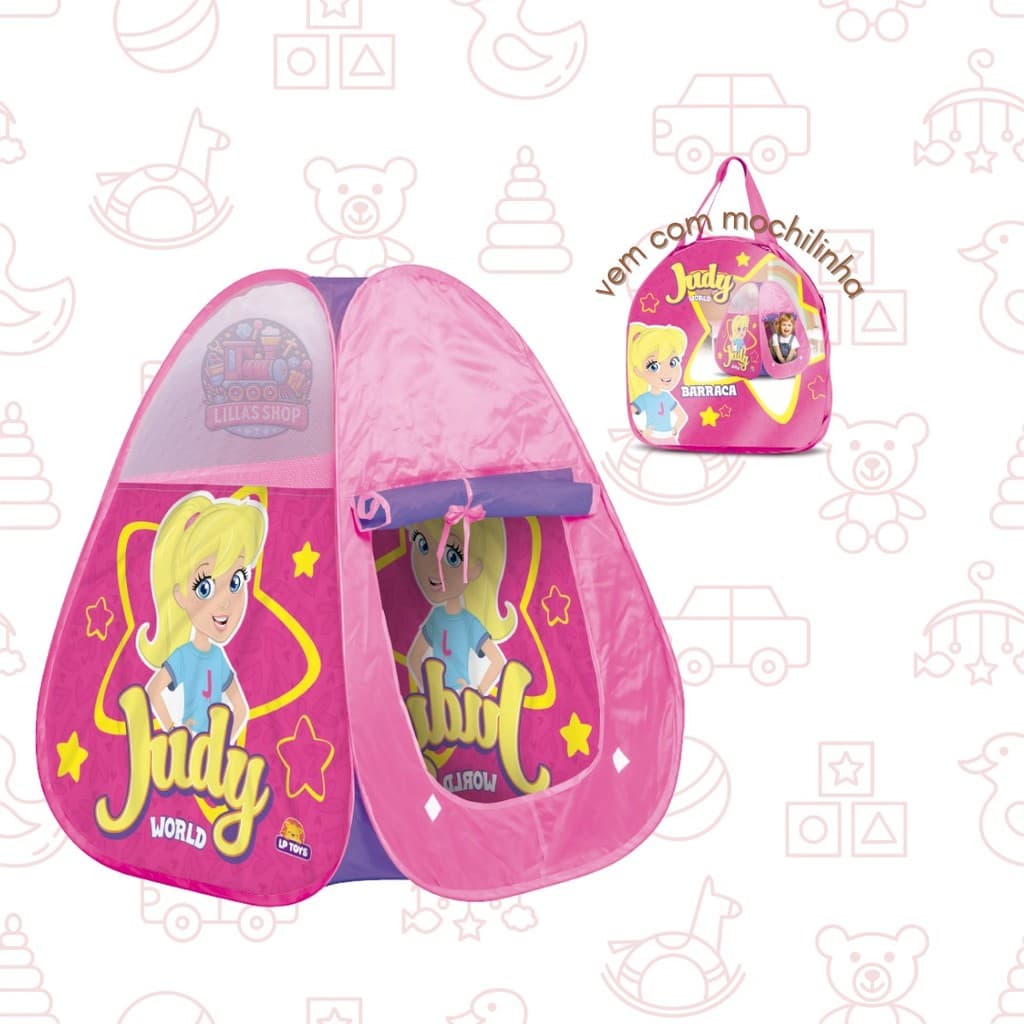 Brinquedo Infantil Menina Barraca Cabaninha Toca Infantil Princesa Judy Dobrável - LP Toys