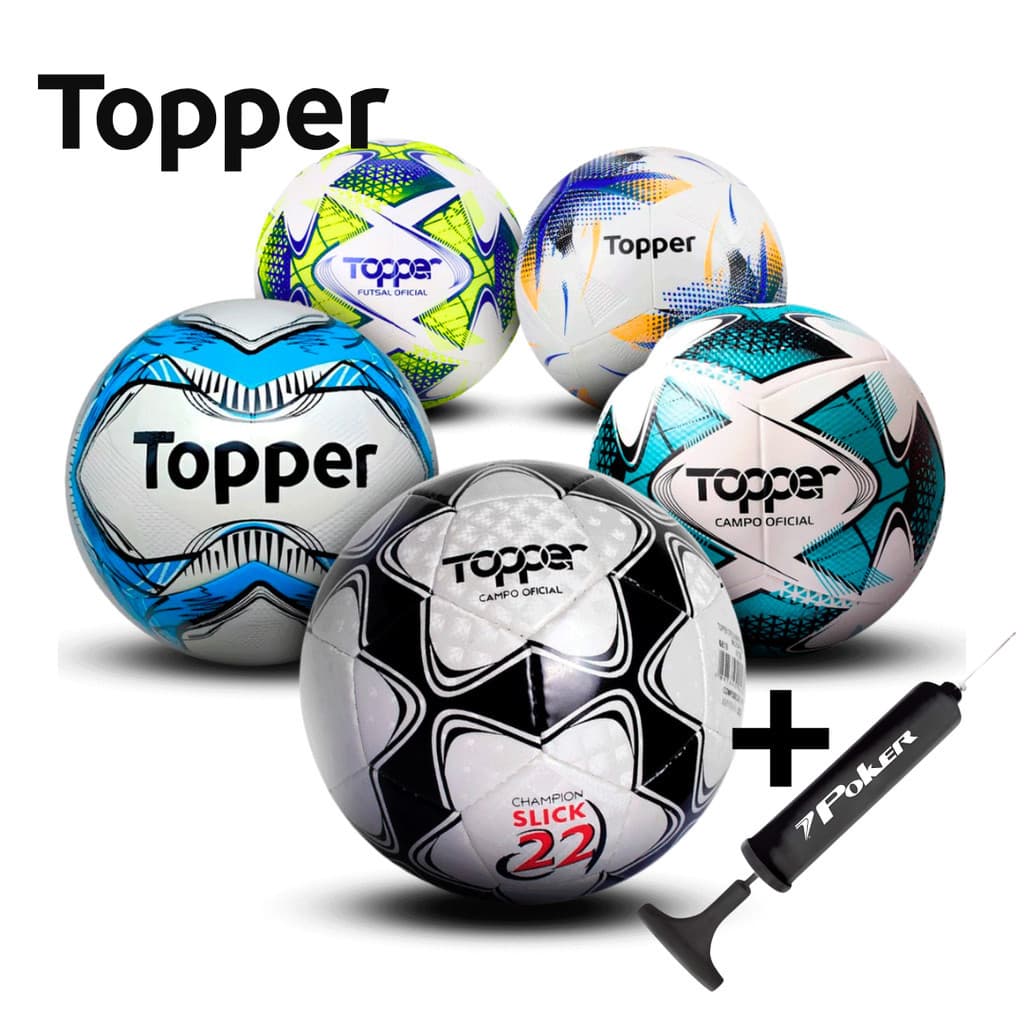 Bola de Futebol Topper Campo Society Futsal Tamanho Oficial