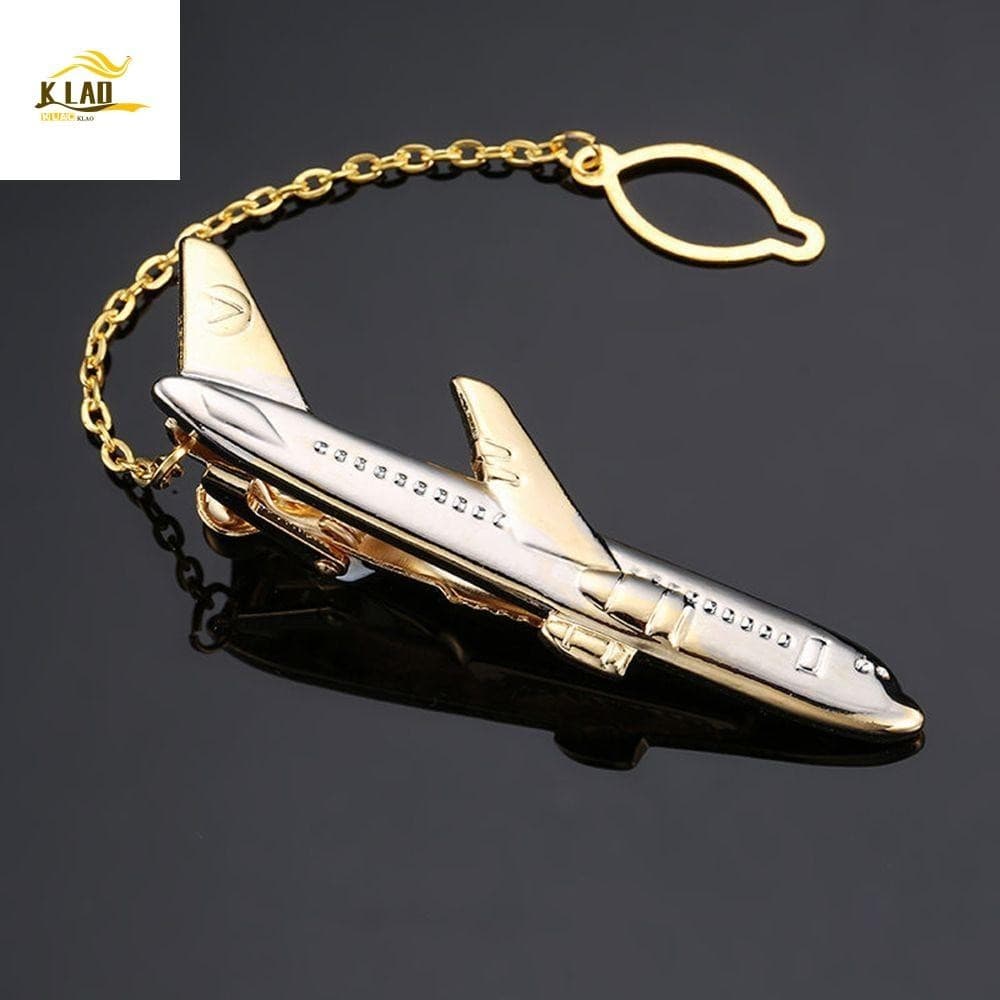 KLAOSD Clip De Gravata Gentleman Fashion Jewelry Acessórios De Metal Para Aviões Clipes Aeronaves