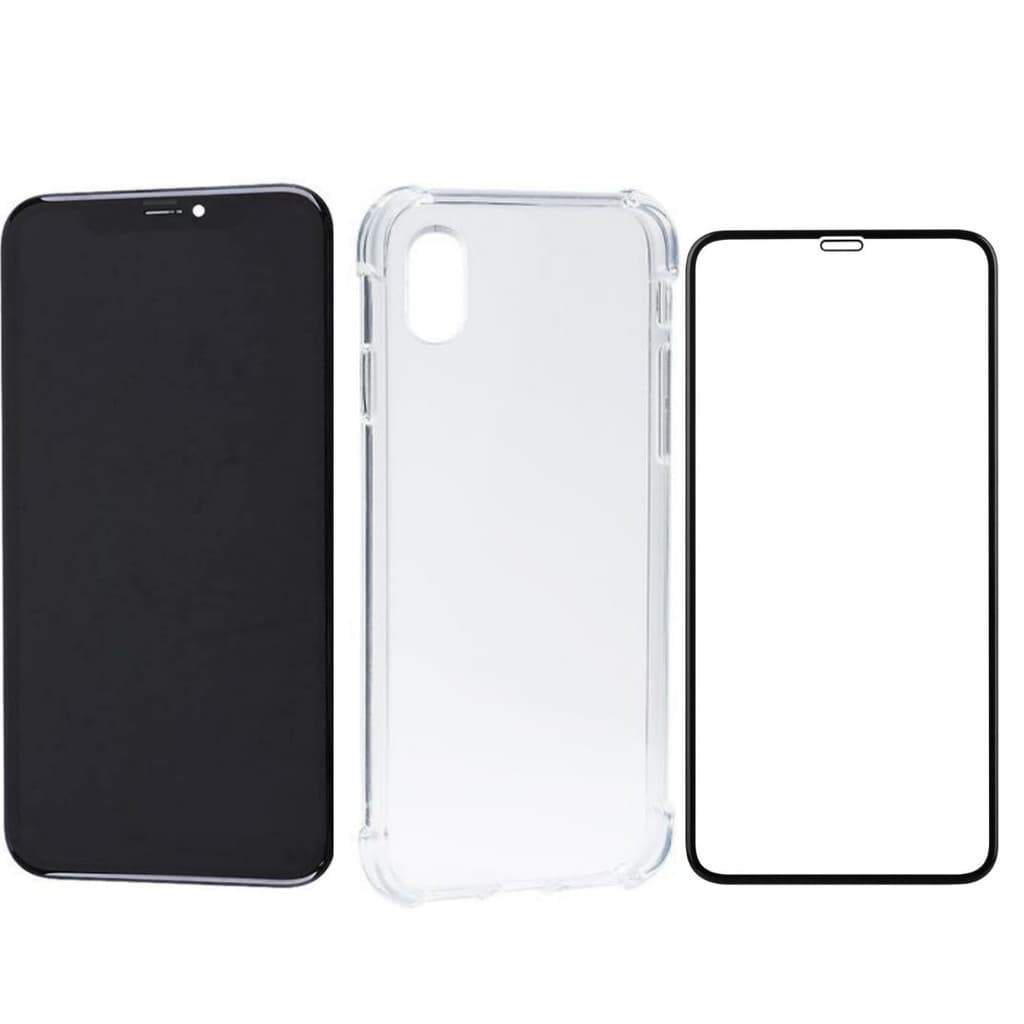 Tela Lcd Touch Para iPhone Xr Preto + Capa + Película 3D