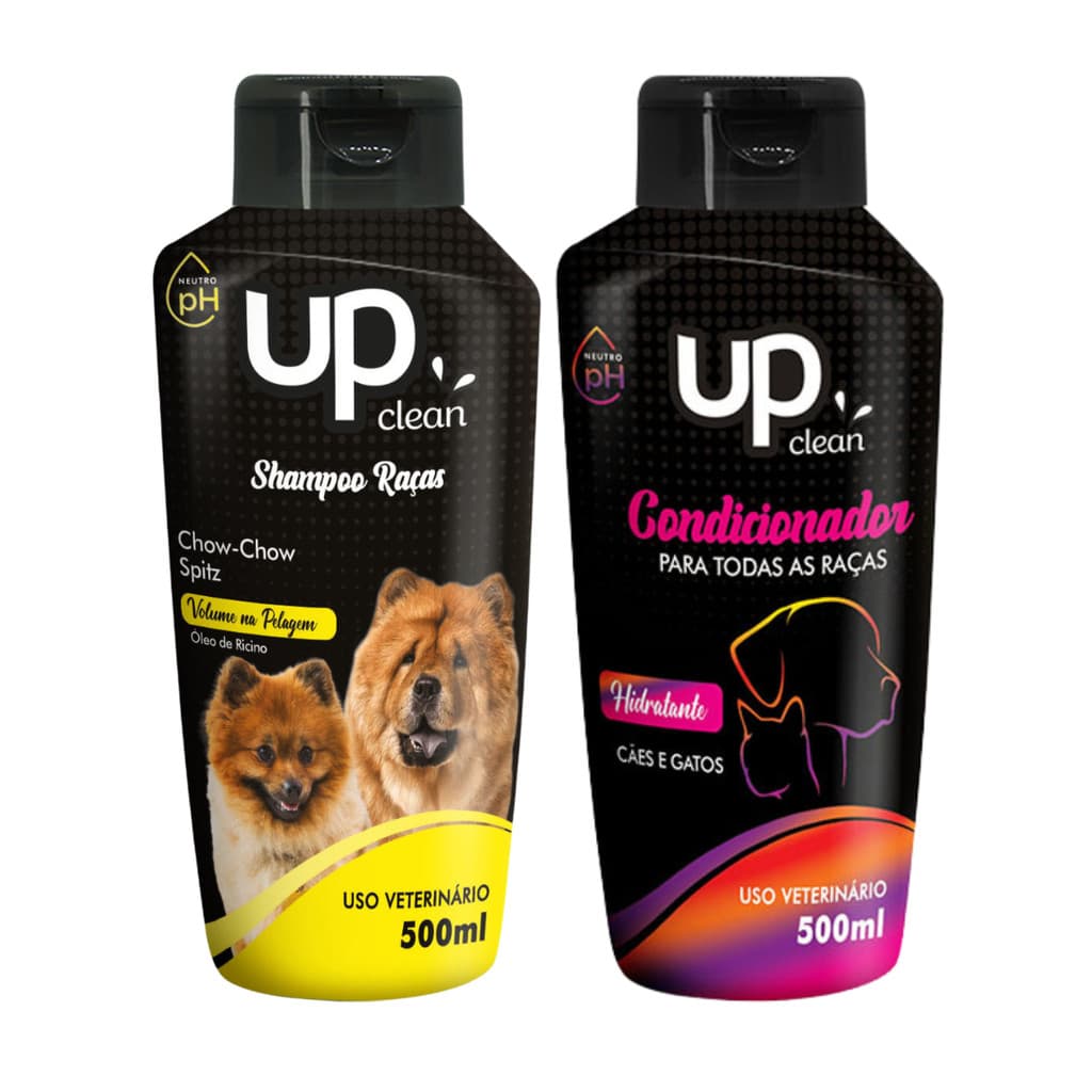 Kit Shampoo Condicionador 500 ml Chow-Chow Spitz