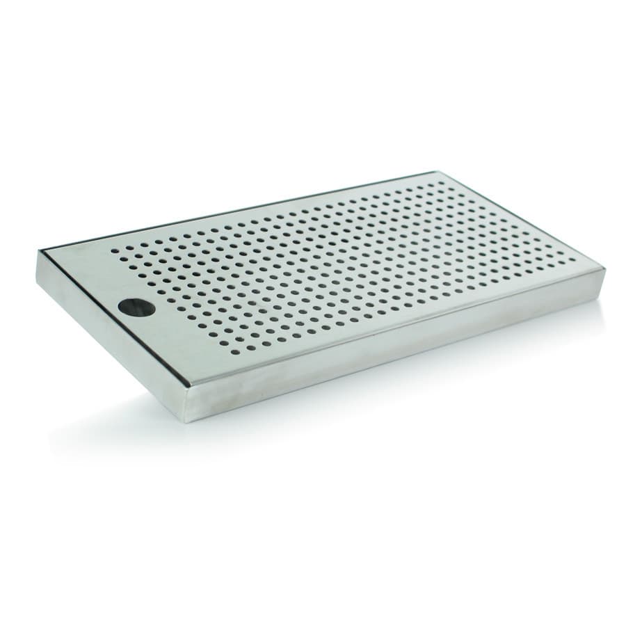 Tapete BarMat Inox Escorredor de Copos Quadrado Calha 15x30