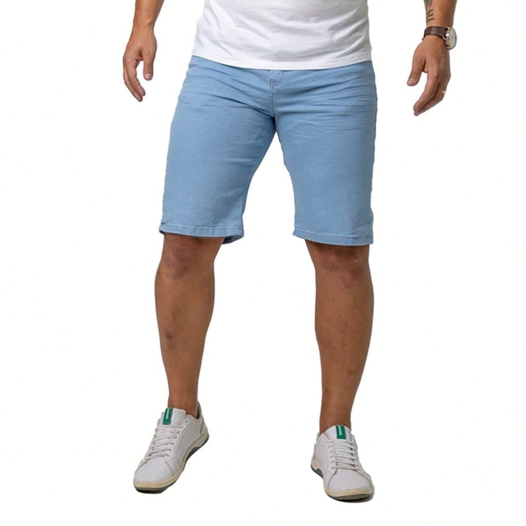 Bermuda Masculina Jeans Premium Shorts Masculino Lycra 36 ao 48 Presente Pai