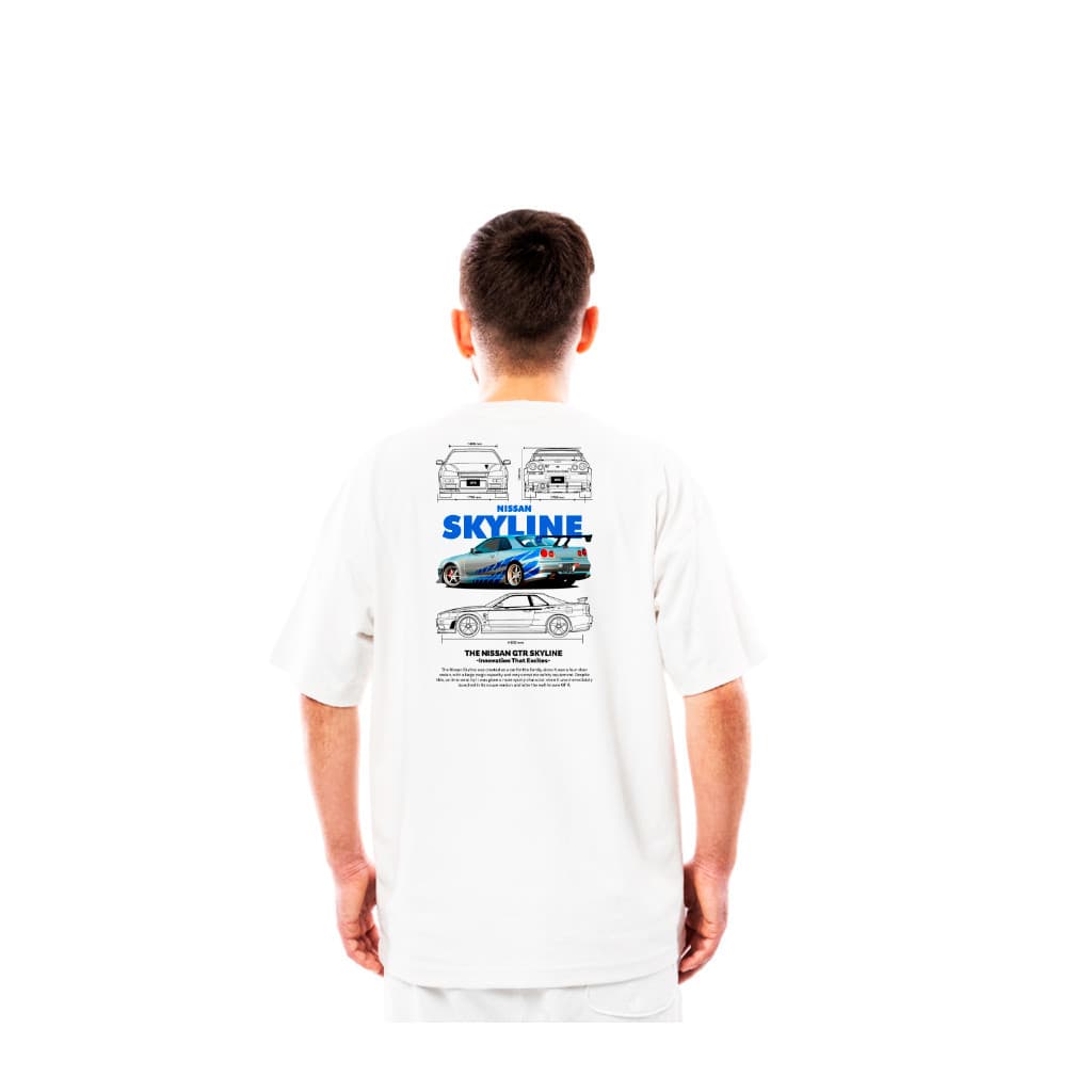 Camiseta T-shirt Camisa Luxo Skyline Gtr R34 Estilosa Moda