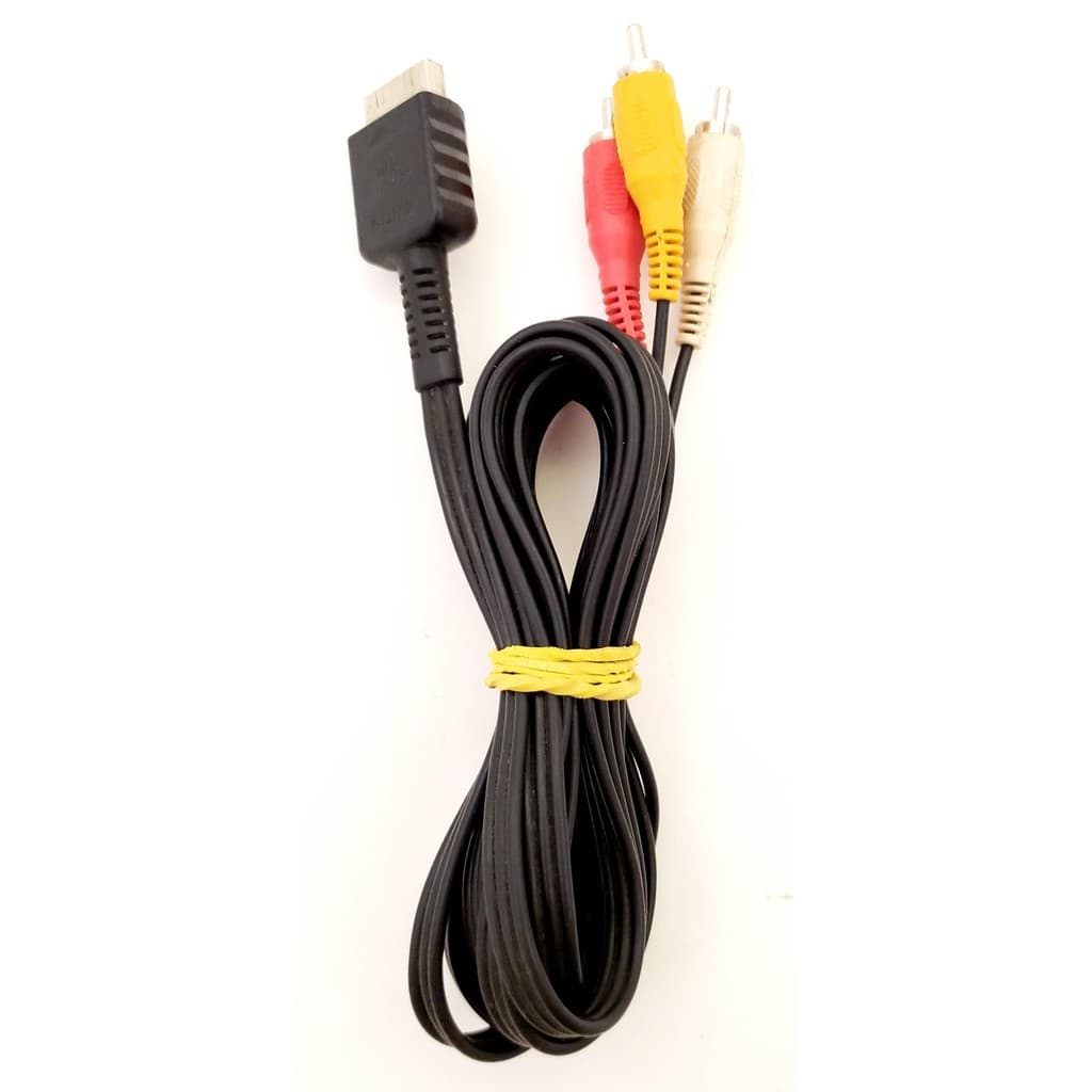 Cabo Video Composto RCA AV PS1 PS2 PS3 Original Playstation
