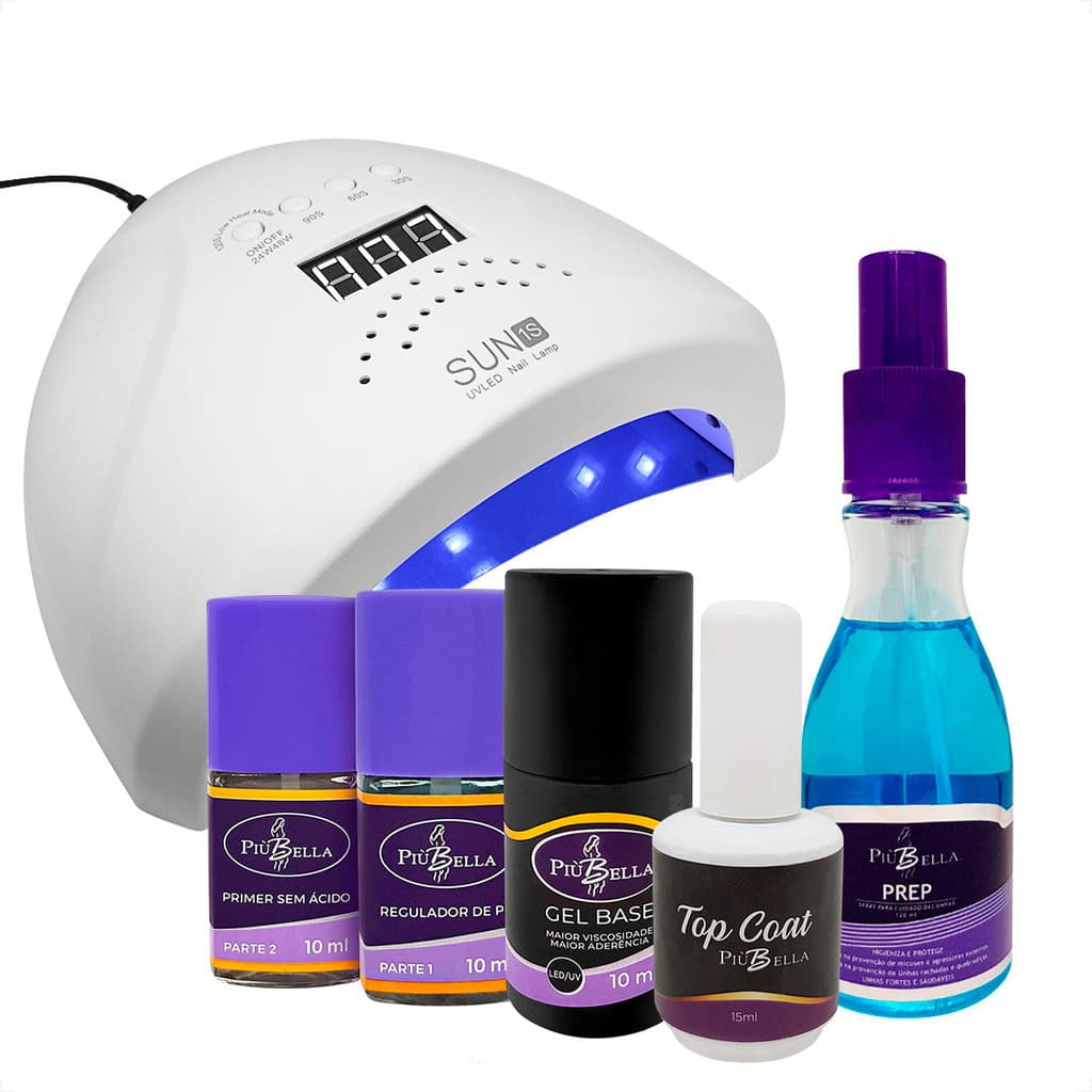 Kit Unhas de gel Blindagem de unhas e Cabine Completo