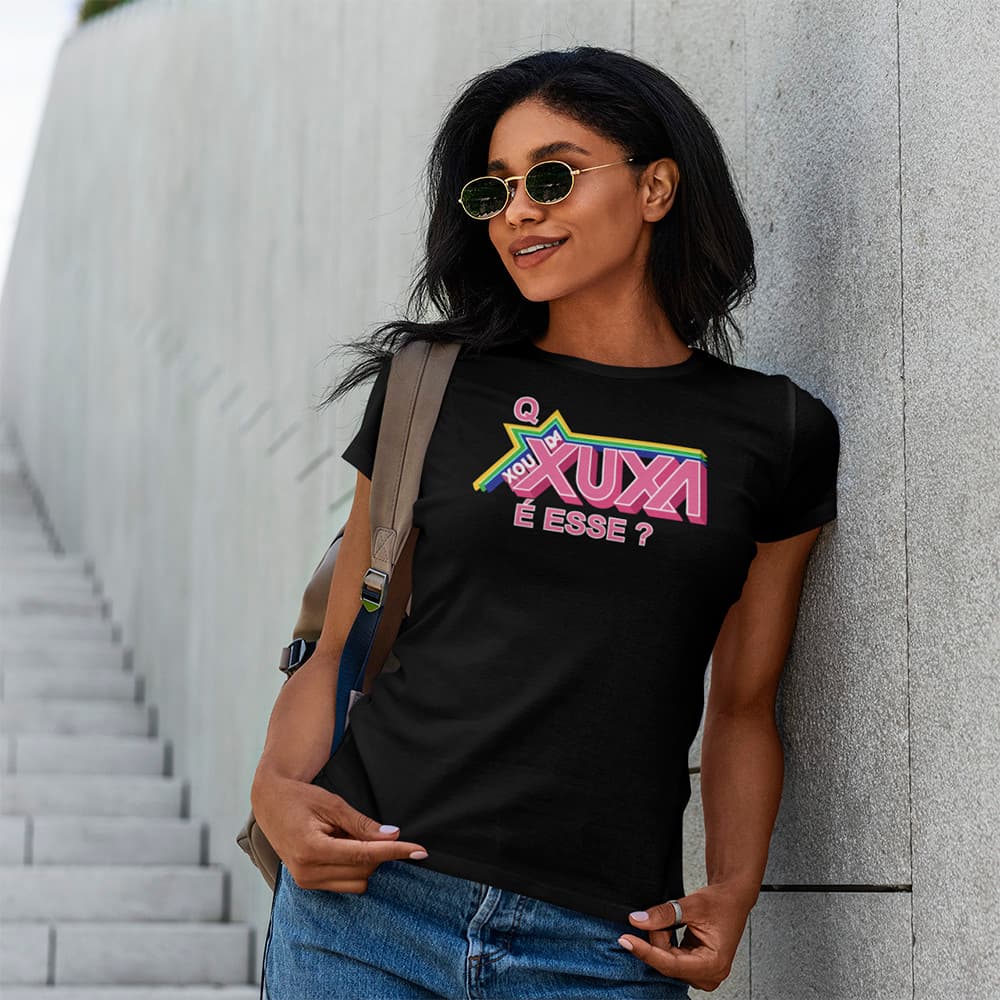 Camiseta Unissex Básica Meme Q Xou Da Xuxa É Esse? Zueira