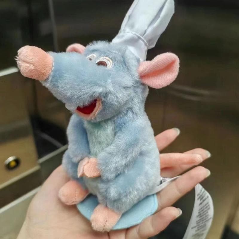 Anime 15cm Ratatouille Chef Remy Magnético Brinquedo De Pelúcia Quarto Decora Boneca Crianças Ombro Decoração Brinquedos