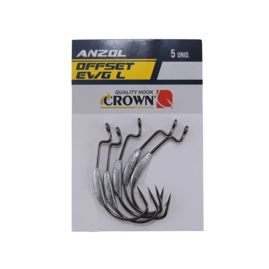 Anzol Crown Offset EWG c/ Lastro - 5 Un