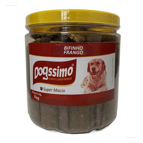 Petisco Bifinho Dogssimo Petisco Sabor Frango 1kg
