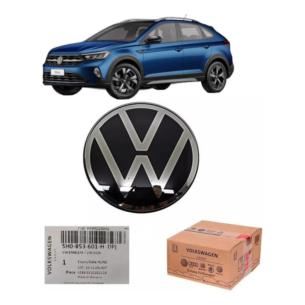 Emblema Dianteiro Volkswagen Nivus Taos 2020-2023