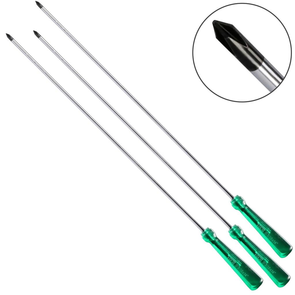 Kit 3 Chaves Phillips 3/16 x 14 Longa Tanquinho Profissional