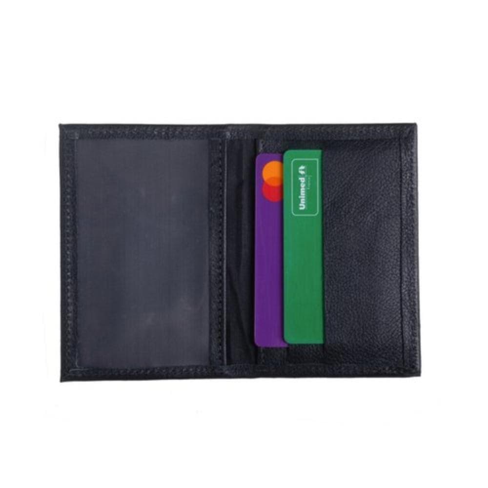 Carteira Masculina Couro Legítimo com Compartimento para CNH
