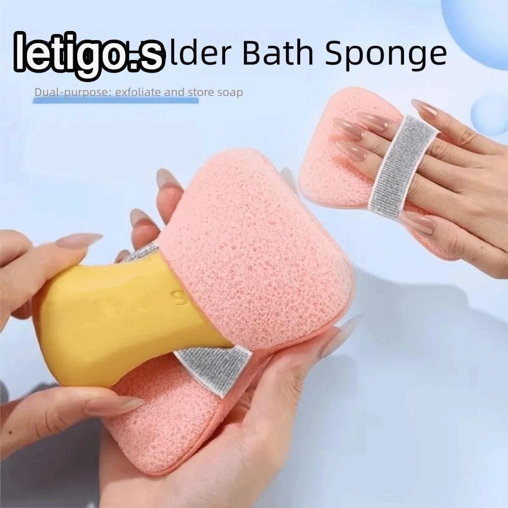 [LETIGO] 1 Peça De Espuma De Sabão , Saco Para Banho Com Proteção De Sabonetes , Fabricante De Bolhas De Esponja Espessa
