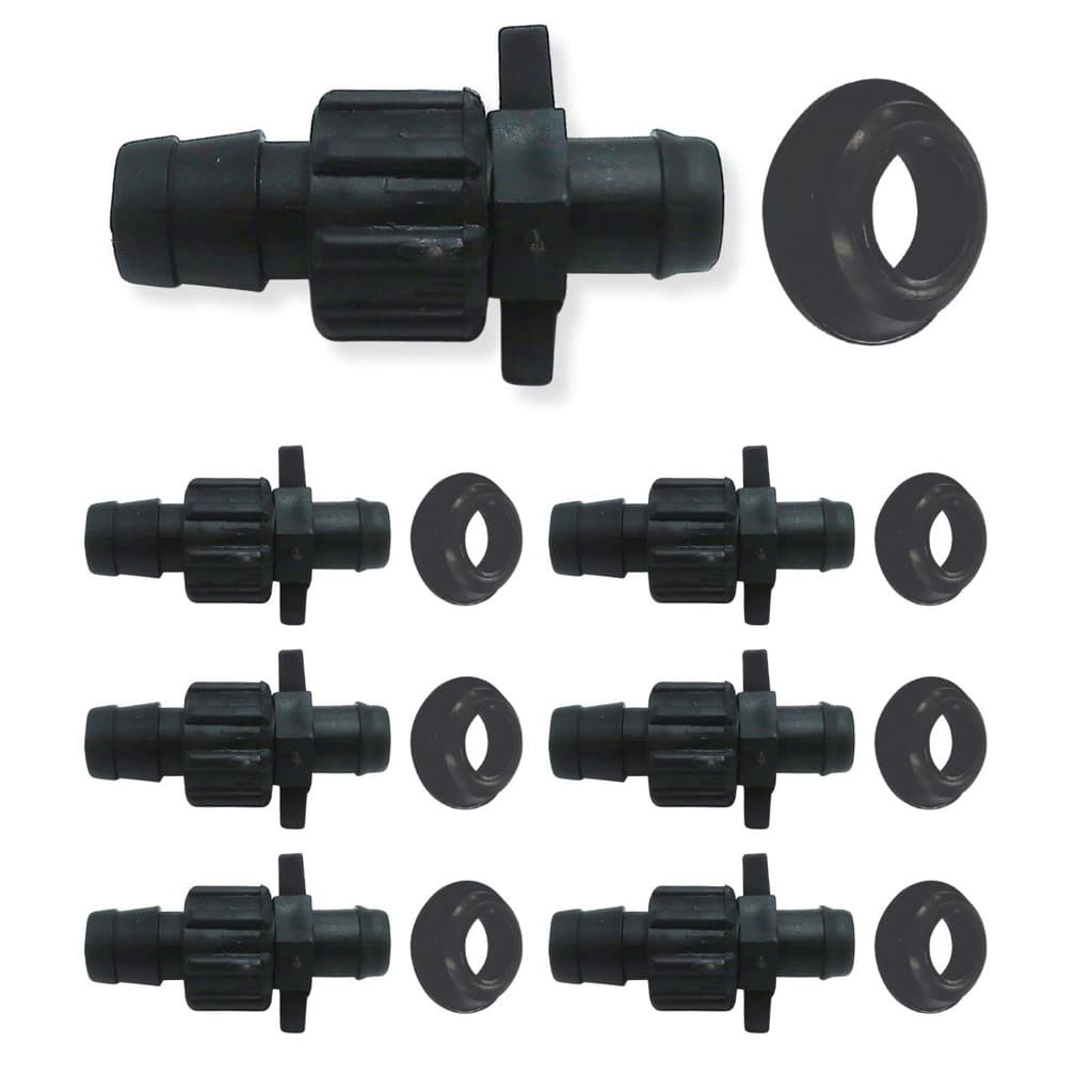 Kit 30und Conector Inicial 16mm Rosca+Chula c/ Vedação p/ Irrigação Instalação Fácil