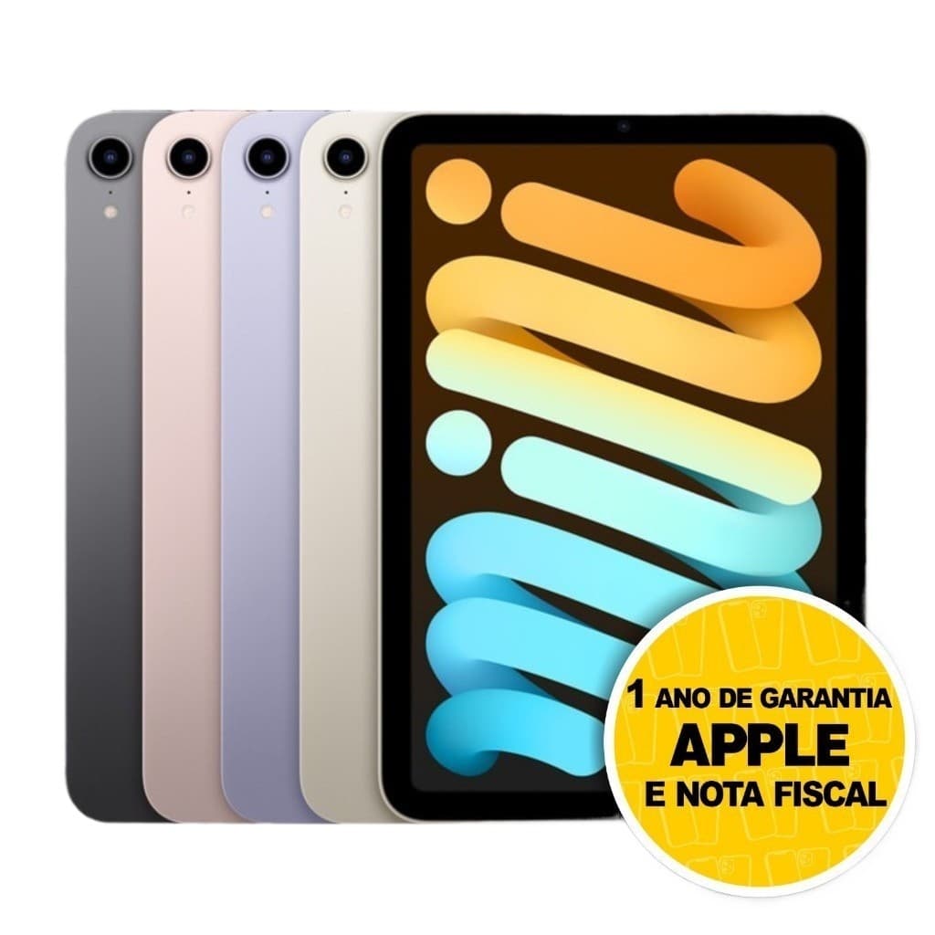 Apple iPad Mini 7 128GB/256GB A17Pro Tela 8,3" Wi-Fi 128GB Garantia Apple De 1 Ano Space Gary