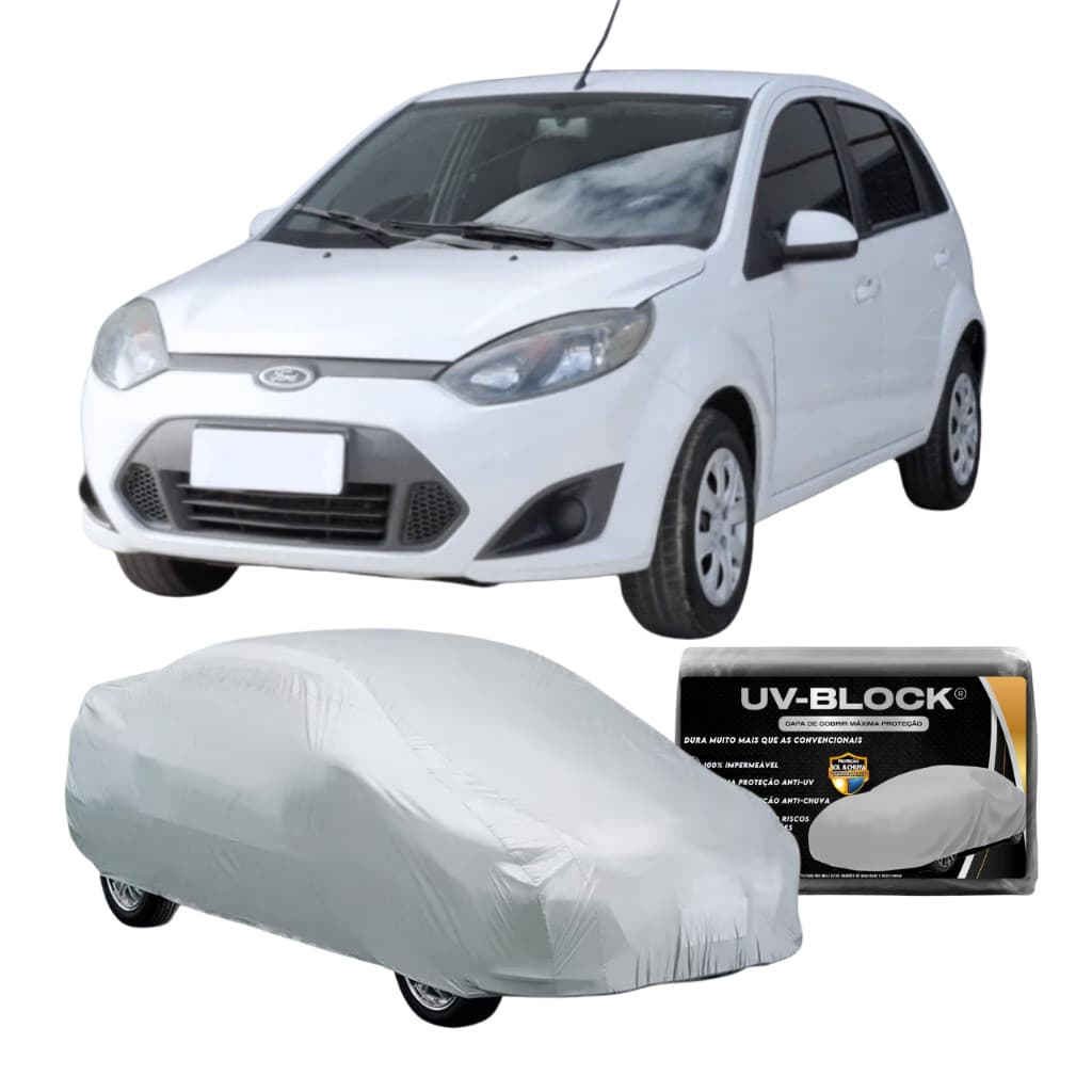Capa Carro Ford Fiesta HATCH - Lona Cobrir Veículo Impermeável Sol & Chuva