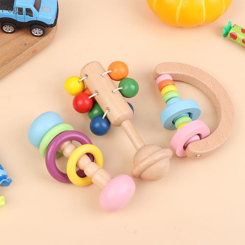 [Pega-t] Bebê Portátil Tocando Instrumento Brinquedo Instrumentos Musicais De Madeira Chocalho Do Educação Precoce Brinq
