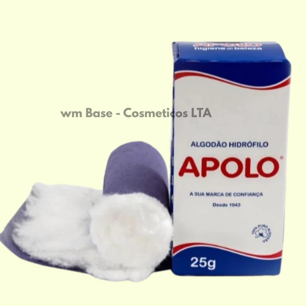 Algodão Hidrófilo Apolo 25G Em Rolo Limpeza e Cuidados Qualidade Premium