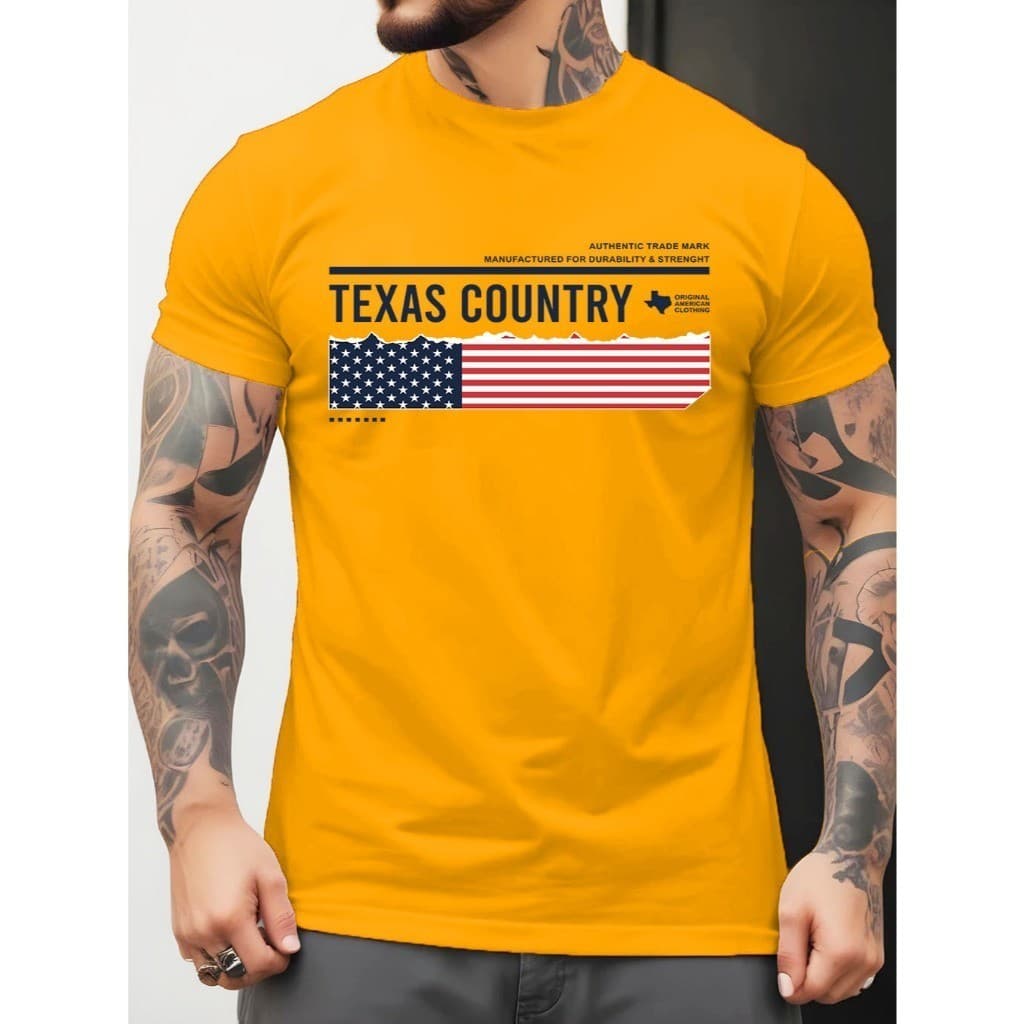camiseta country masculina texas rodeo.